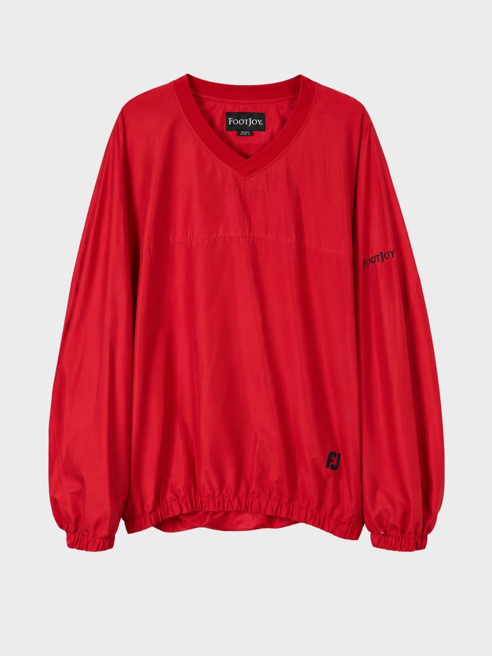 FootJoy Pullover Golf Windbreaker Large Long Sleeve Lightweight Red Performance